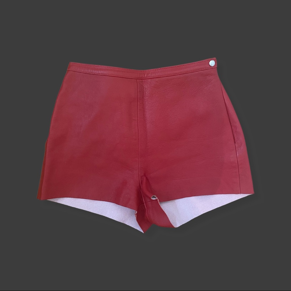 American Apparel Leather shorts.